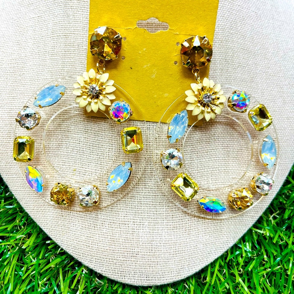 Plastic earrings , (not heavy),